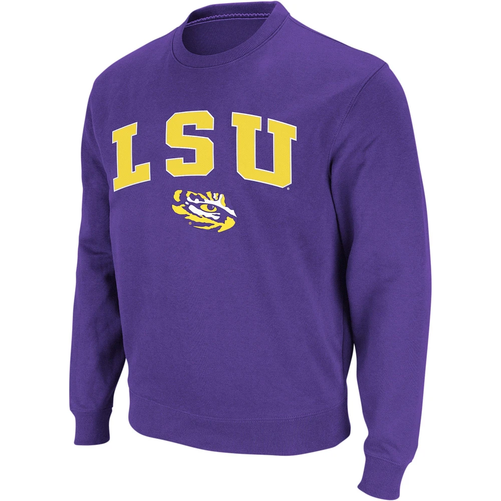 Sweat Colosseum Purple LSU Tigers Arch & Logo Crew Neck Homme