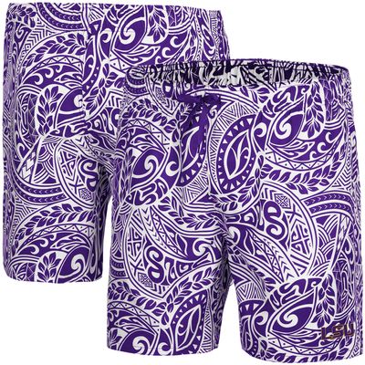 Men's Colosseum Purple LSU Tigers Biff Swim Shorts