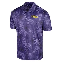 Men's Colosseum Purple LSU Tigers Big & Tall Palms Polo
