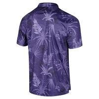 Men's Colosseum Purple LSU Tigers Big & Tall Palms Polo