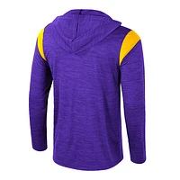 Men's Colosseum Purple LSU Tigers Dozer Half-Zip Windshirt