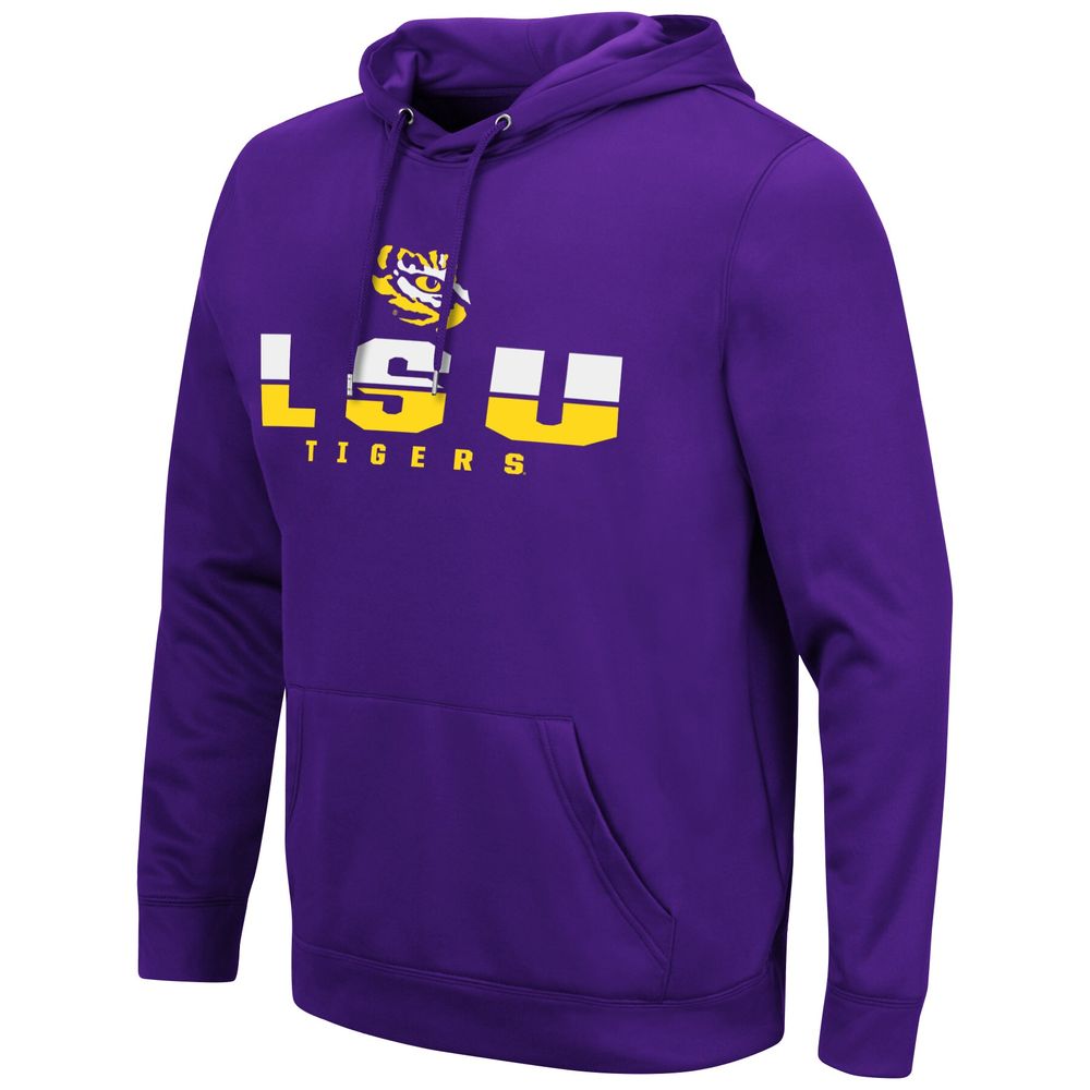 Men's Colosseum Purple LSU Tigers Lantern Pullover Hoodie