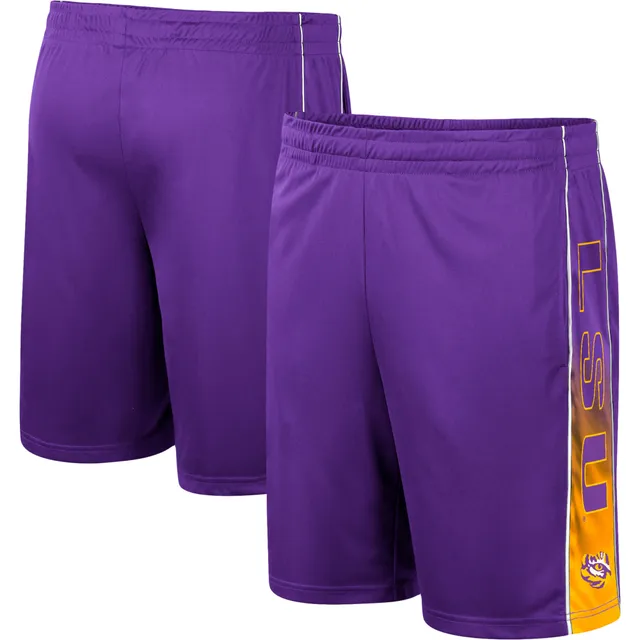 Men's Colosseum Purple/Gold LSU Tigers Am I Wrong Reversible Shorts