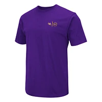 T-shirt d'appréciation militaire Colosseum Purple LSU Tigers OHT pour homme