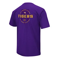 T-shirt d'appréciation militaire Colosseum Purple LSU Tigers OHT pour homme