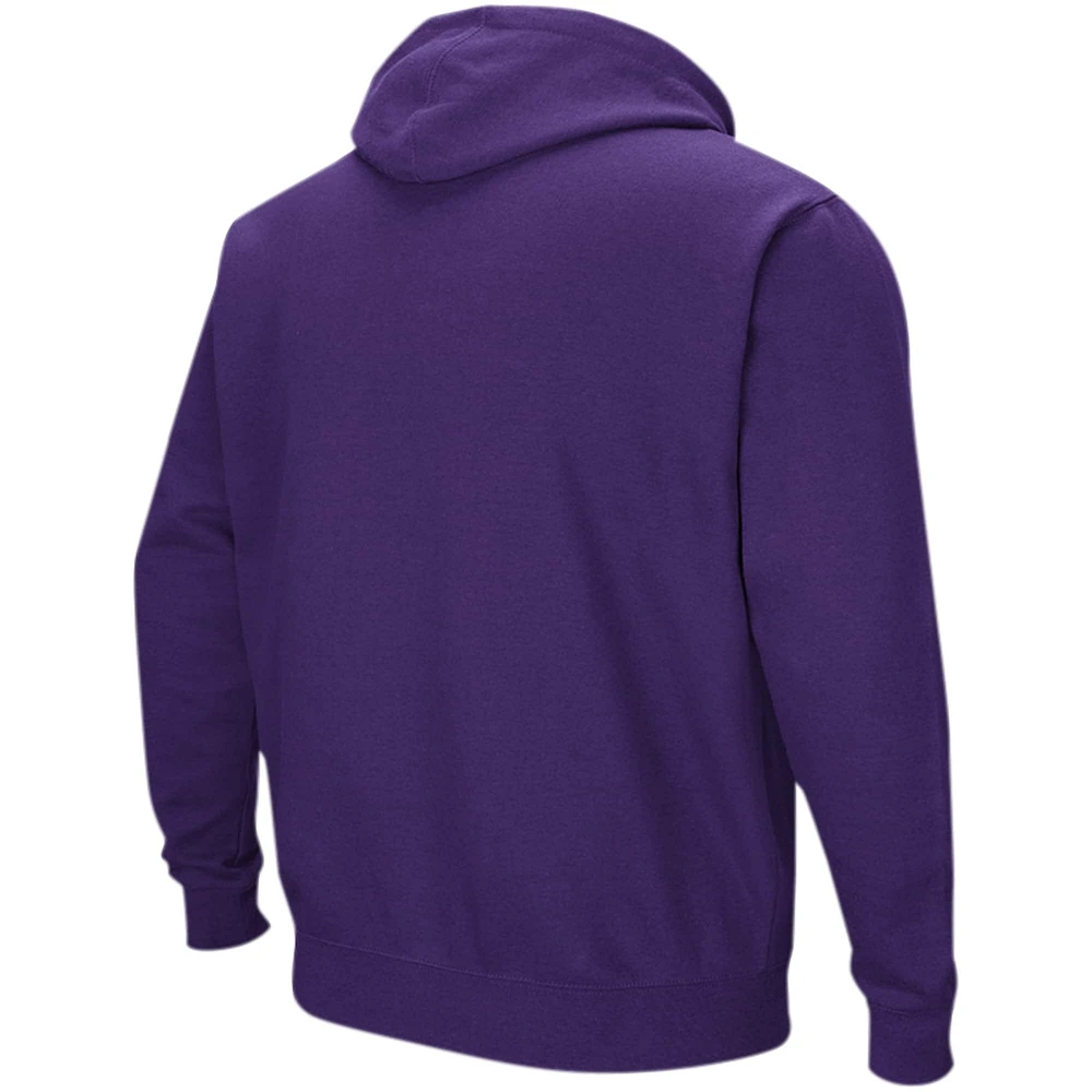 Men's Colosseum Purple LSU Tigers Sunrise Pullover Hoodie