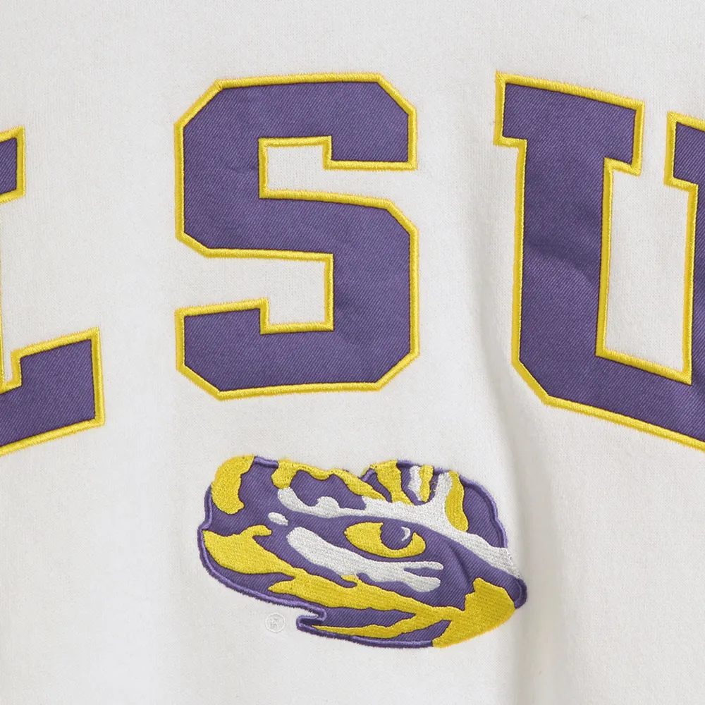 Sweat Colosseum White LSU Tigers Arch & Logo Crew Neck pour homme