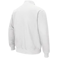 Colosseum White LSU Tigers Tortugas Logo Veste à enfiler quart de zip pour homme