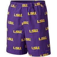 Men's Columbia Purple LSU Tigers Big & Tall Backcast Shorts