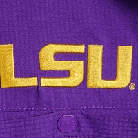 Chemise boutonnée Columbia Purple LSU Tigers Big & Tall Collegiate Tamiami pour homme