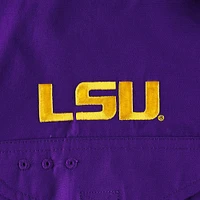 Men's Columbia Purple LSU Tigers Bonehead Button-Up Shirt