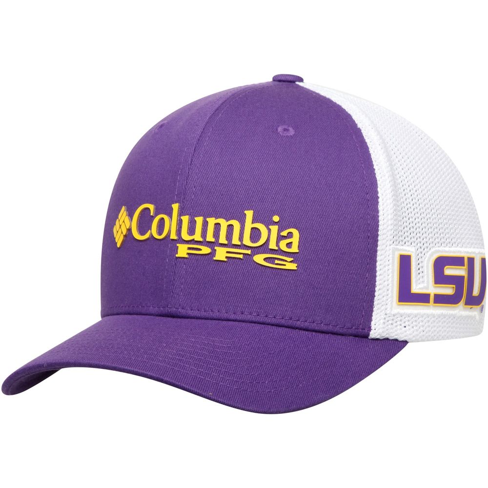 Men's Columbia Purple LSU Tigers Collegiate PFG Flex Hat