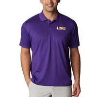 Polo pour homme Columbia Purple LSU Tigers PFG Tamiami Omni-Shade