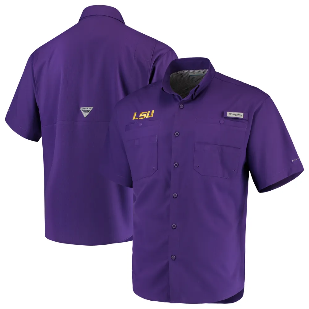 Lids LSU Tigers Columbia PFG Tamiami Shirt - Purple
