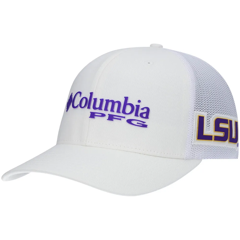 Lids LSU Tigers Columbia PFG Snapback Hat - White