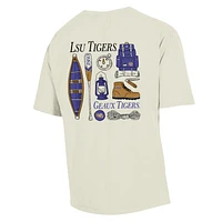 Crème lavante confortable pour hommes LSU Tigers Camping Trip T-shirt