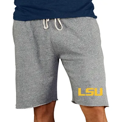 LSU Tigers Concepts Sport Mainstream Terry Shorts - Gray