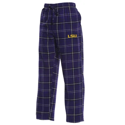 LSU Tigers Concepts Sport Ultimate Flannel Pants - Purple/Black