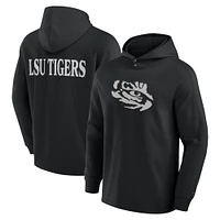 Men's Fanatics Black LSU Tigers Blaze Tri-Blend Pullover Hoodie