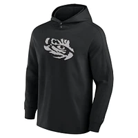 Men's Fanatics Black LSU Tigers Blaze Tri-Blend Pullover Hoodie