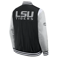 Veste à boutons-pression intégrale noire LSU Tigers Elements Elite pour homme de Fanatics