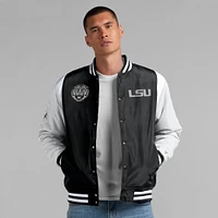 Veste à boutons-pression intégrale noire LSU Tigers Elements Elite pour homme de Fanatics