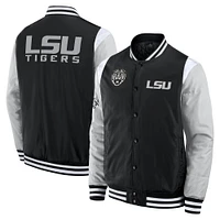 Veste à boutons-pression intégrale noire LSU Tigers Elements Elite pour homme de Fanatics