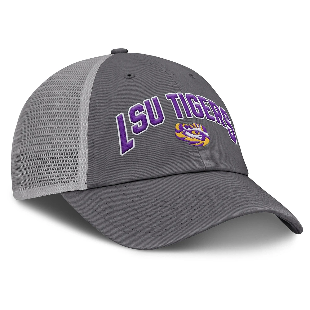 Casquette ajustable Ionic Trucker pour homme de la marque Fanatics, couleur anthracite, LSU Tigers
