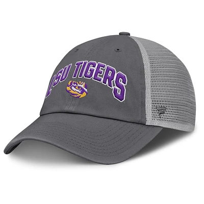 Casquette ajustable Ionic Trucker pour homme de la marque Fanatics, couleur anthracite, LSU Tigers