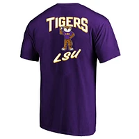 T-shirt violet fanatiques pour hommes LSU Tigers Big & Tall 2-Hit