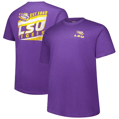 T-shirt fanatique violet pour hommes LSU Tigers Big & Tall Ideal Faded