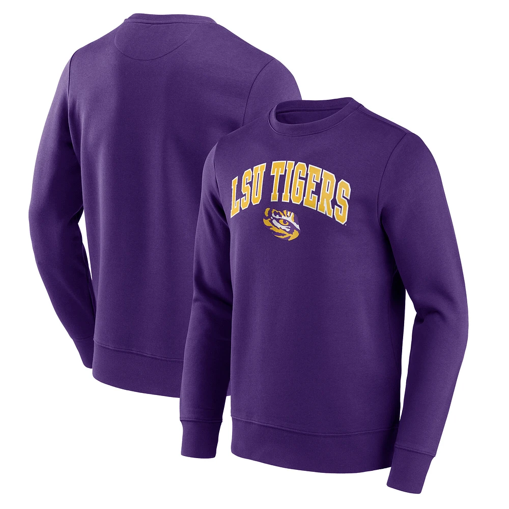 T-shirt à manches longues Fanatics pour homme LSU Tigers Core violet