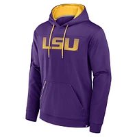 Men's Fanatics  Purple LSU Tigers Defender Dot Faded Primary Pullover Hoodie