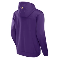 Sweat à capuche violet délavé LSU Tigers Defender Dot pour hommes Fanatics