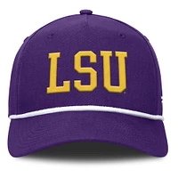 Men's Fanatics Purple LSU Tigers Foul Ball Rope Adjustable Hat