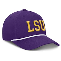 Men's Fanatics Purple LSU Tigers Foul Ball Rope Adjustable Hat