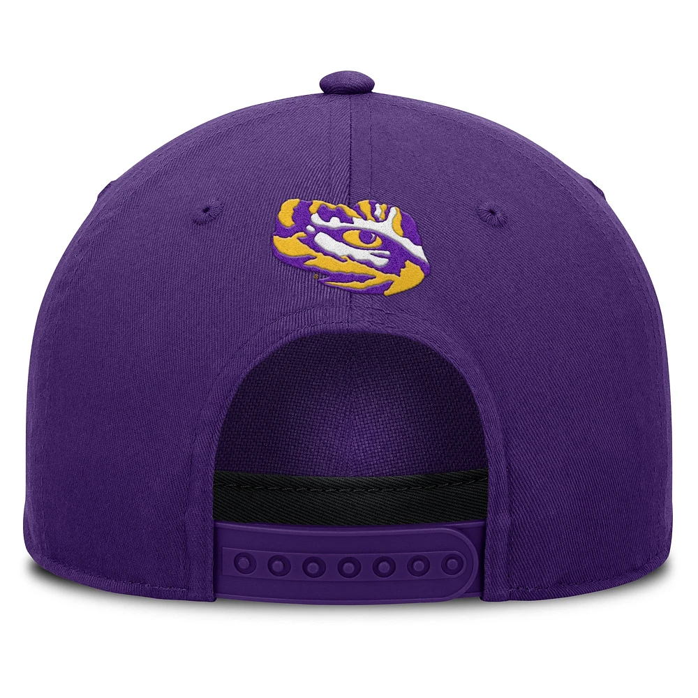Men's Fanatics Purple LSU Tigers Foul Ball Rope Adjustable Hat