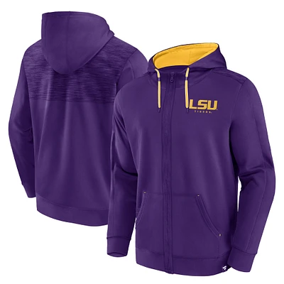 Men's Fanatics Purple LSU Tigers Power Index Full-Zip Hoodie