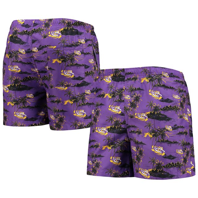 Maillot de bain FOCO violet LSU Tigers Island Palm pour hommes