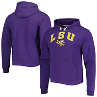 Sweat à capuche violet LSU Tigers Arch Essential de la League Collegiate Wear pour hommes