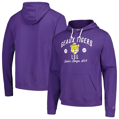 Sweat à capuche pour hommes League Collegiate Wear violet LSU Tigers Bendy Arch Essential