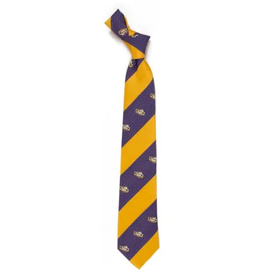 LSU Tigers Geo Stripe Tie