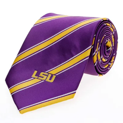 LSU Tigers Woven Poly Tie