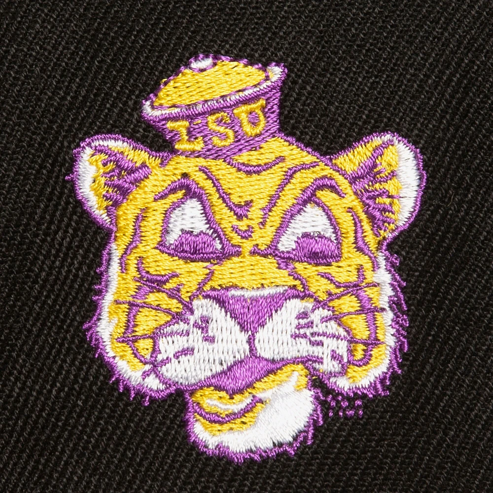 Casquette snapback noire LSU Tigers Triple Play de Mitchell & Ness pour homme