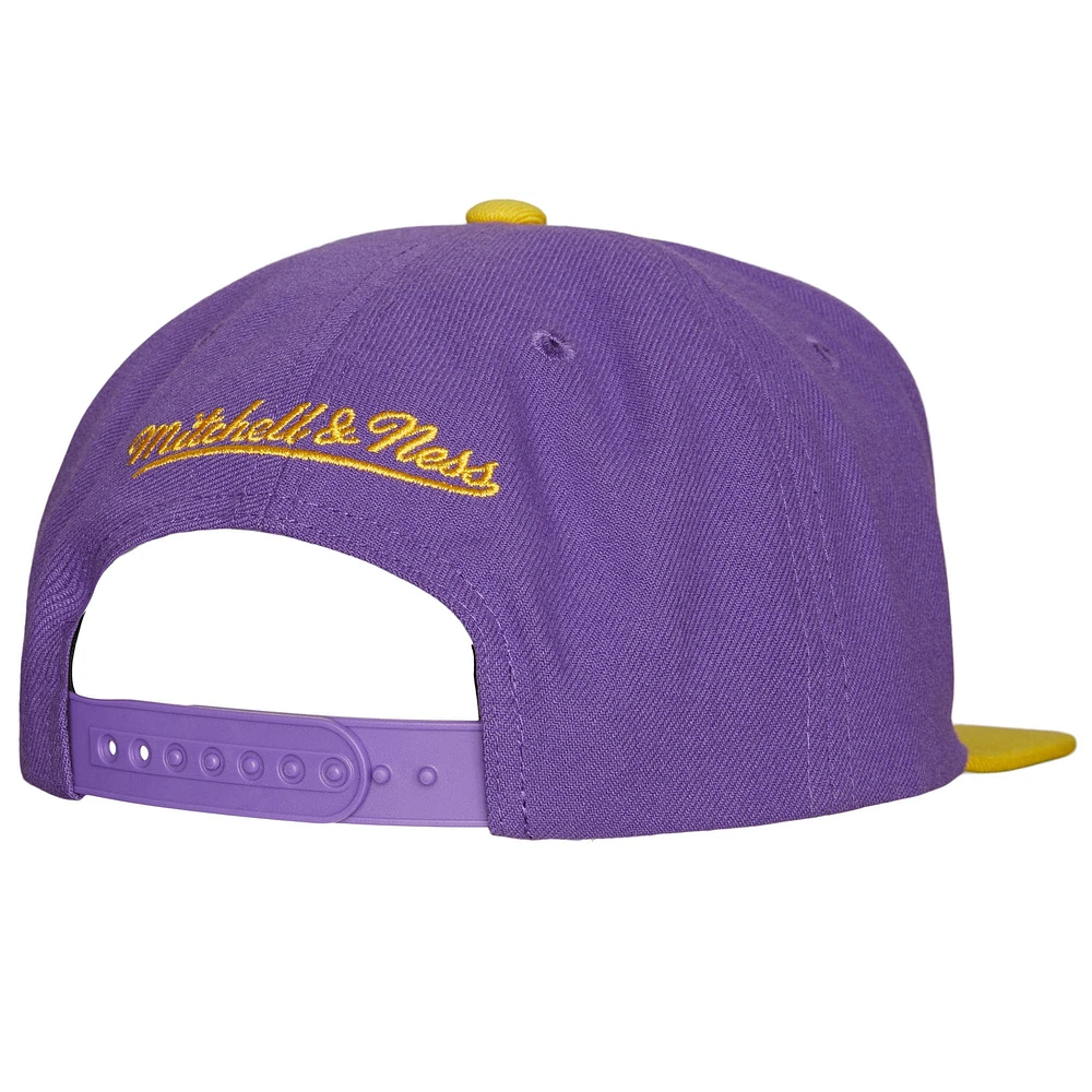 Casquette Snapback 2-Tone 2.0 Violet/Or LSU Tigers Mitchell & Ness pour hommes