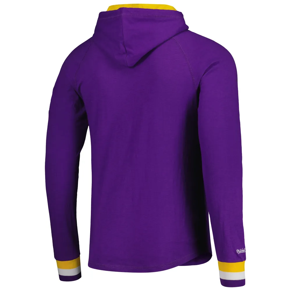 Men's Mitchell & Ness Purple LSU Tigers Legendary Raglan Pullover Hoodie