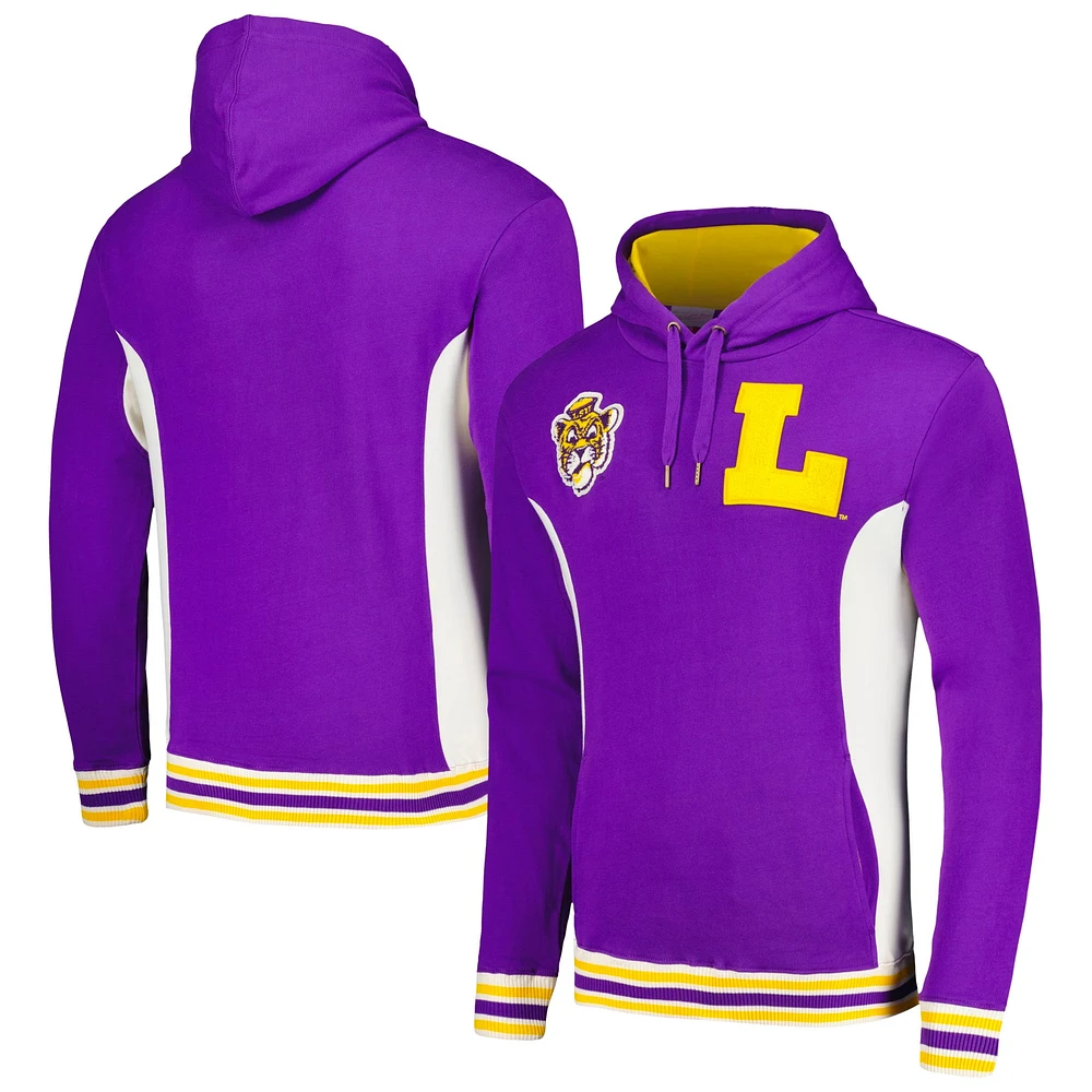 Men's Mitchell & Ness Purple LSU Tigers Team Legacy French Terry Pullover Hoodie