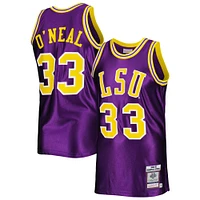 Men's Mitchell & Ness Shaquille O'Neal Purple LSU Tigers 1990/91 Authentic Jersey