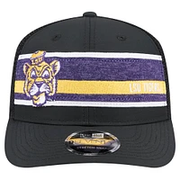 Casquette ajustable extensible à boutons-pression LSU Tigers 9SEVENTY Trucker de New Era noire/violette pour homme