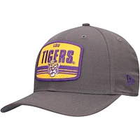 Men's New Era Charcoal LSU Tigers Team Elevated 9SEVENTY Stretch-Snap Adjustable Hat